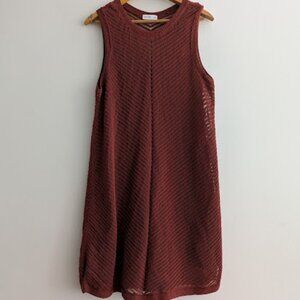 Nine West Brown Crochet Dress Size XXL